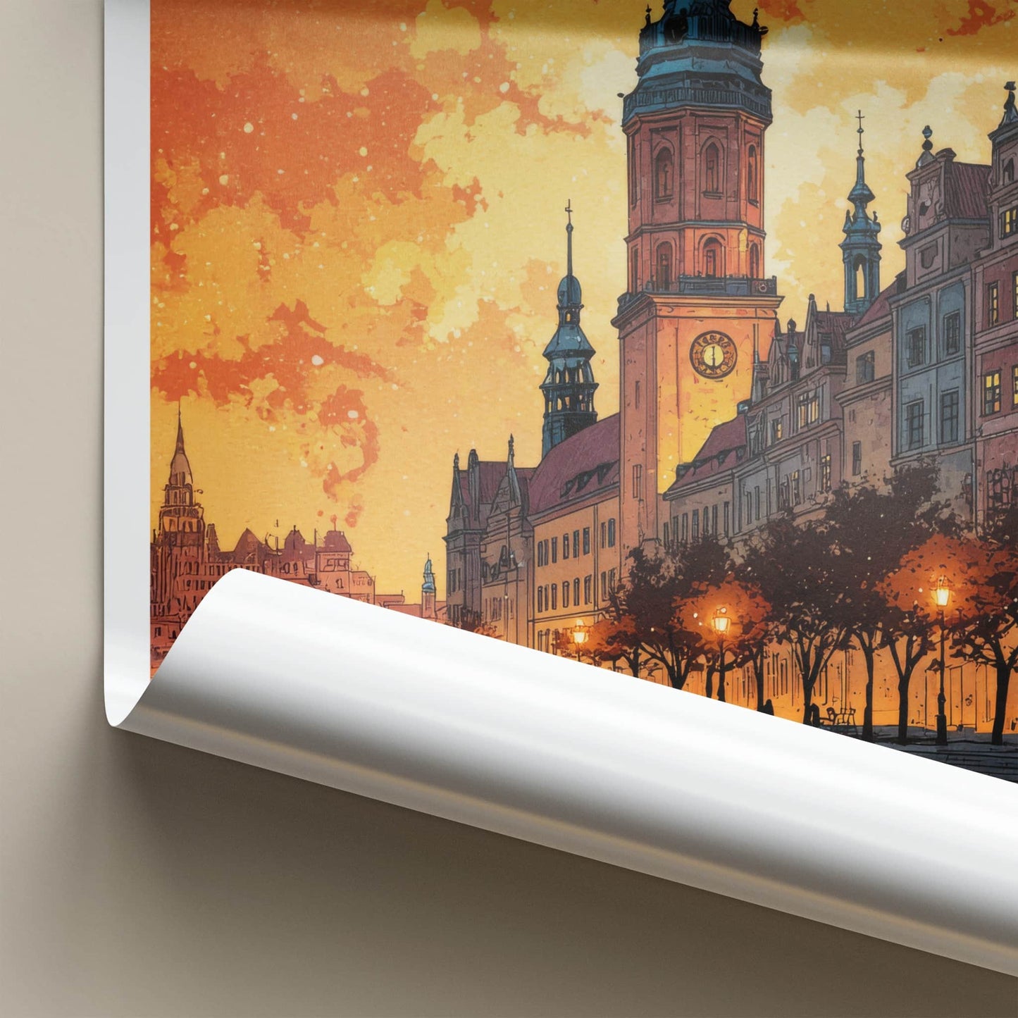 Poznan Poster - Poland Travel Art