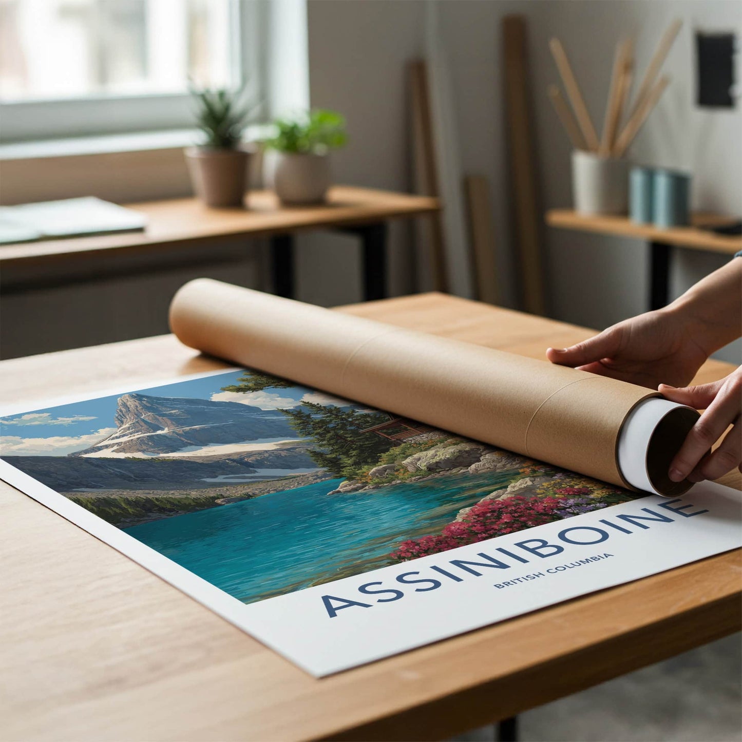 Assiniboine Poster - British Columbia Travel Print