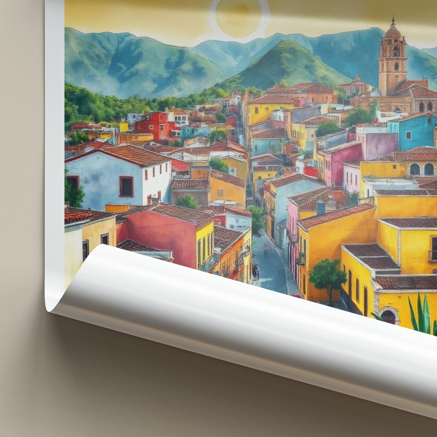 Guanajuato Poster - Mexico Travel Art