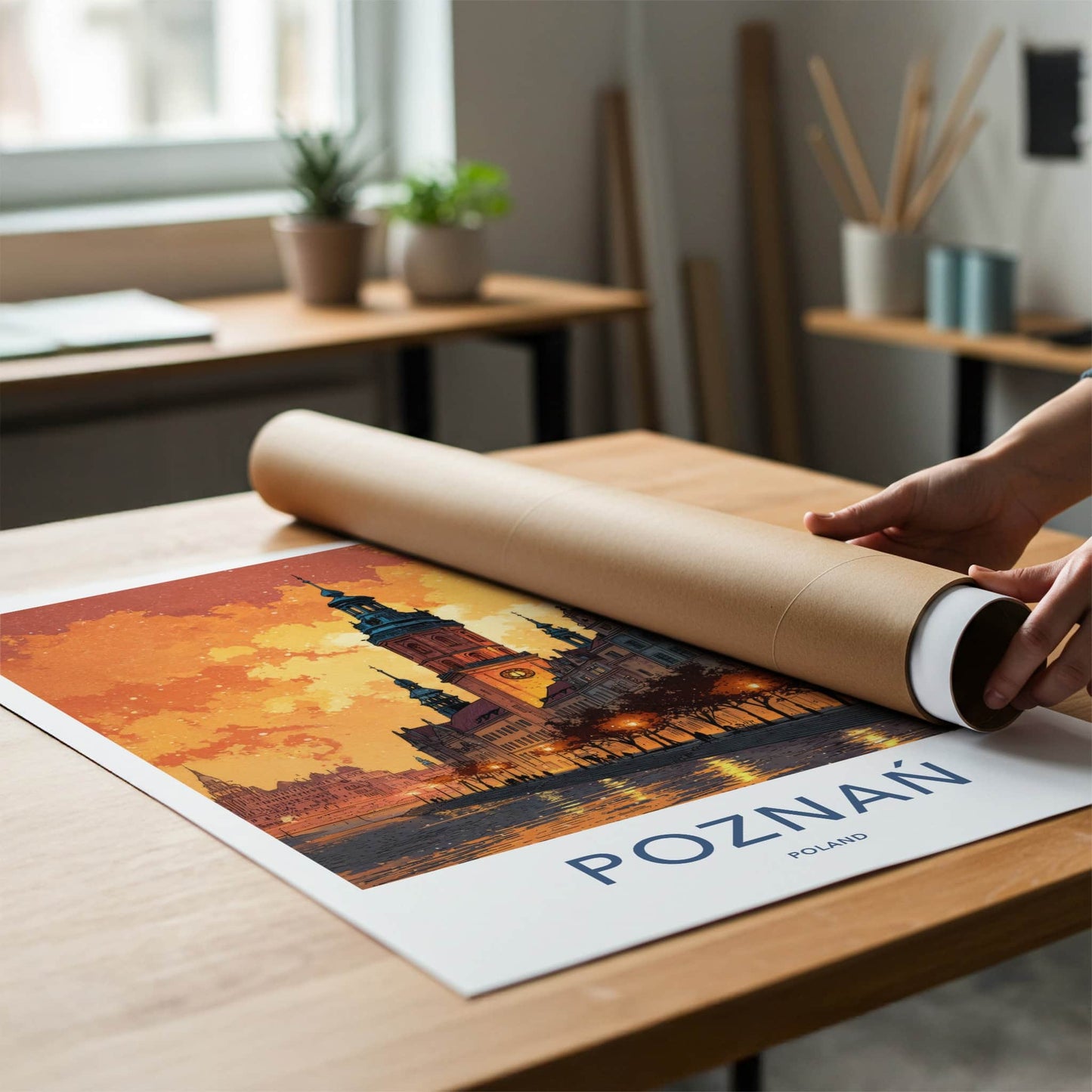 Poznan Poster - Poland Travel Art