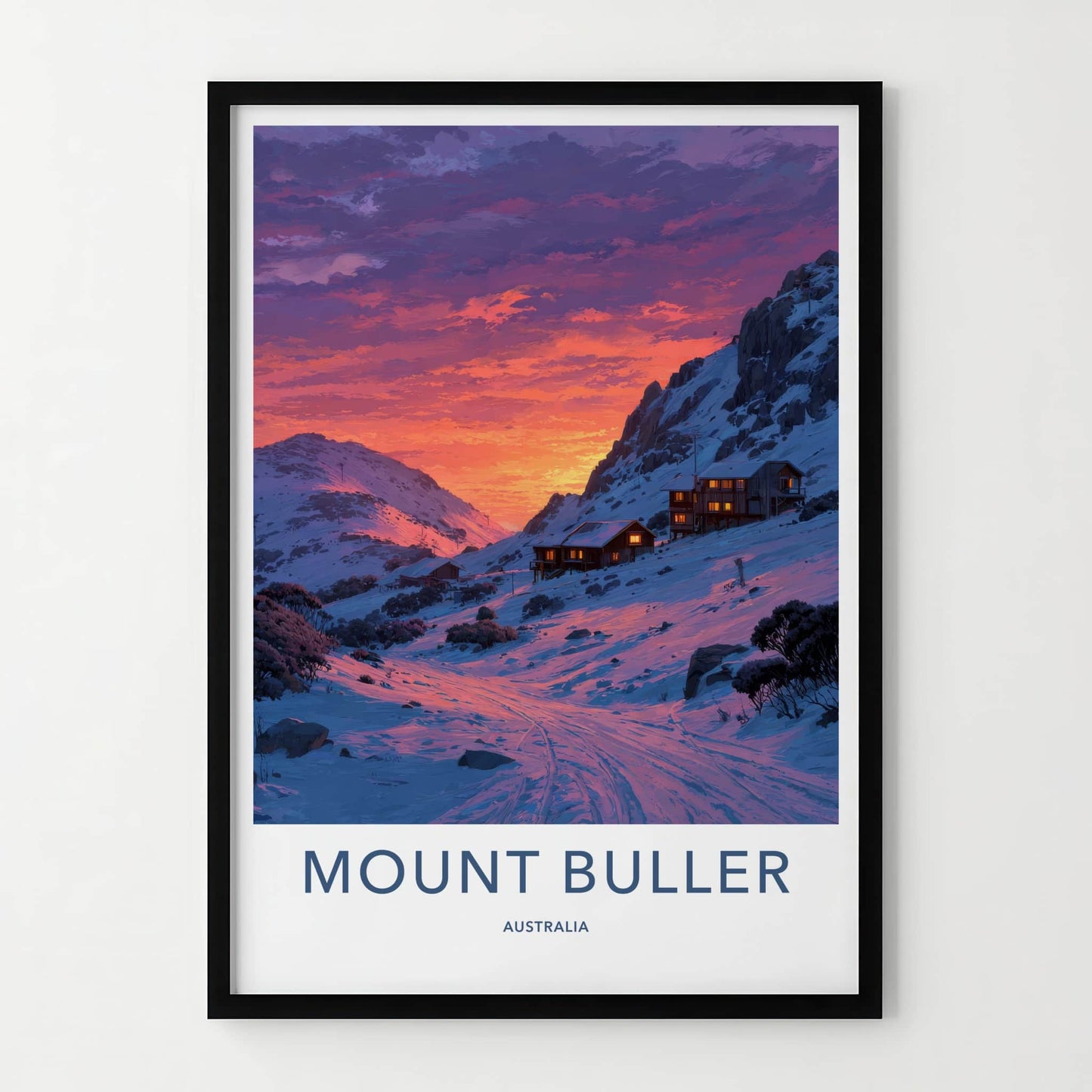 Mount Buller Poster - Australia Travel Art