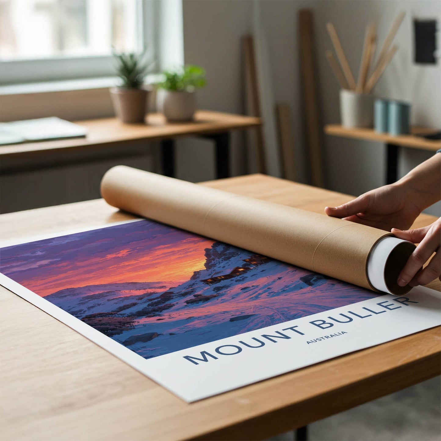 Mount Buller Poster - Australia Travel Art