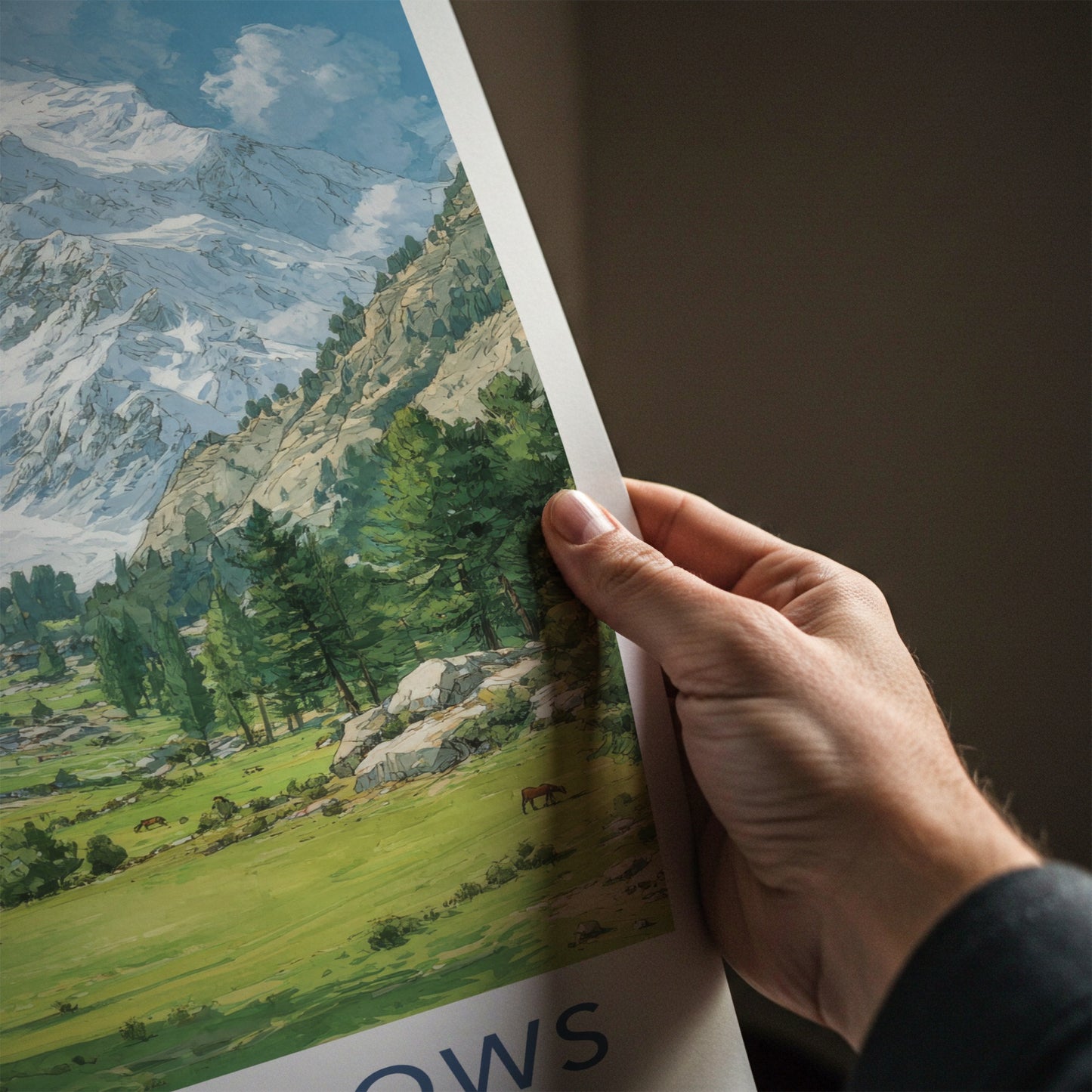 Fairy Meadows Poster - Pakistan Green Valley Pines Art Print