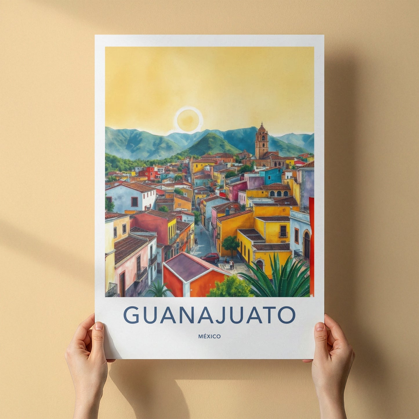 Guanajuato Poster - Mexico Travel Art