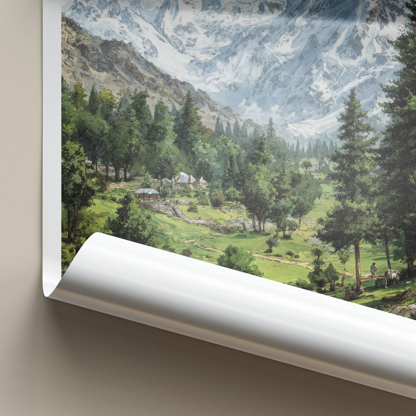 Nanga Parbat Poster - Pakistan Snow Capped Mountains Wall Art