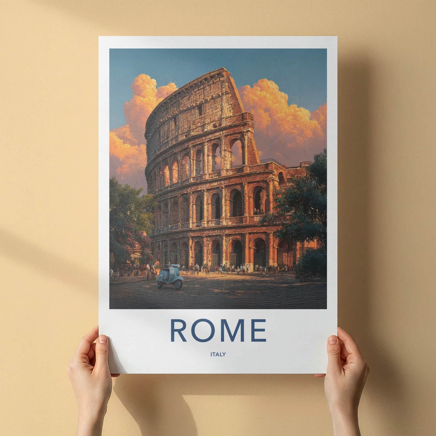 Rome Poster - Italy Travel Art