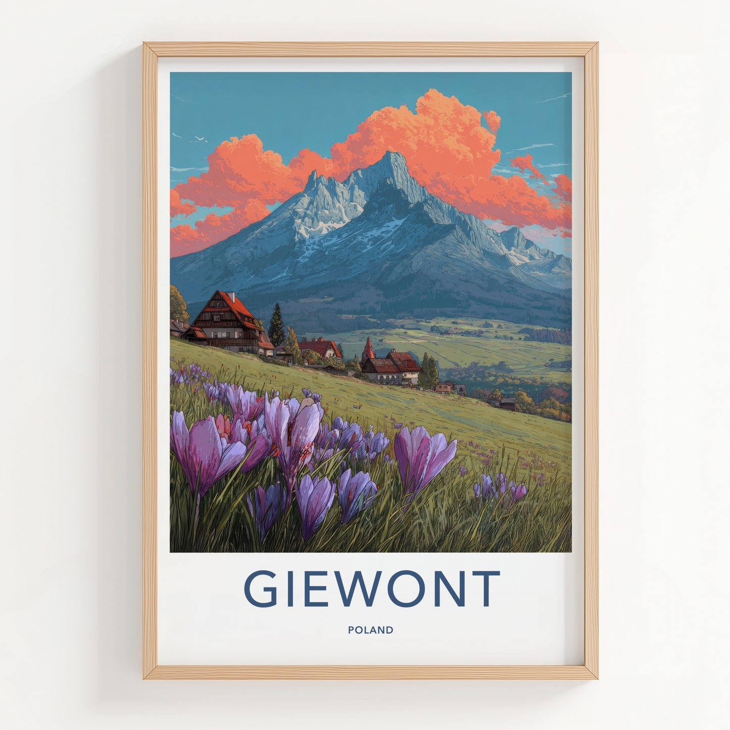 Giewont Poster - Poland Travel Print