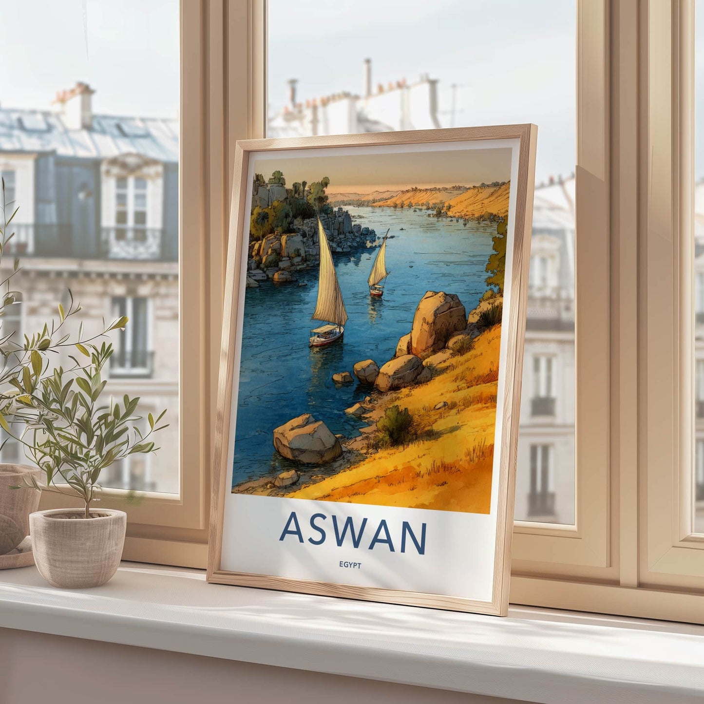 Aswan Poster - Egypt Travel Print