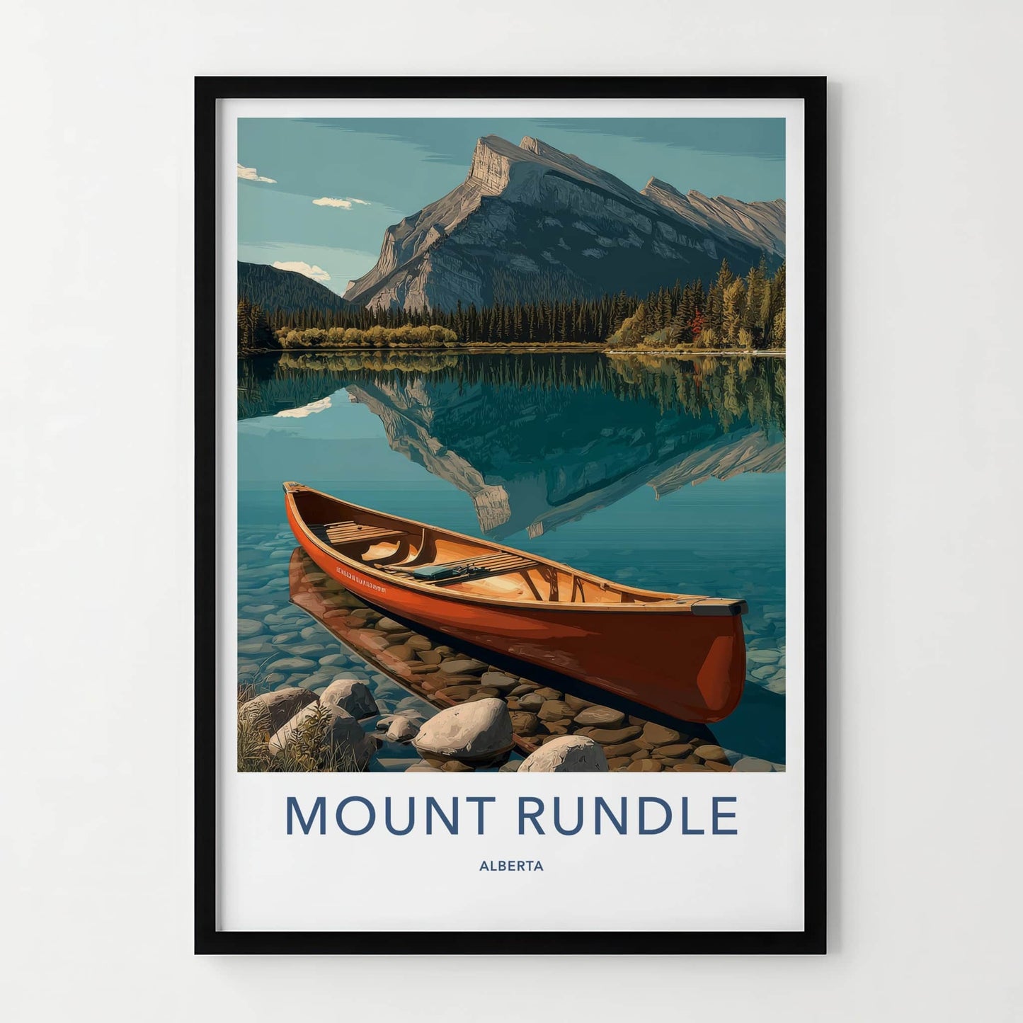 Mount Rundle Poster - Alberta Travel Art