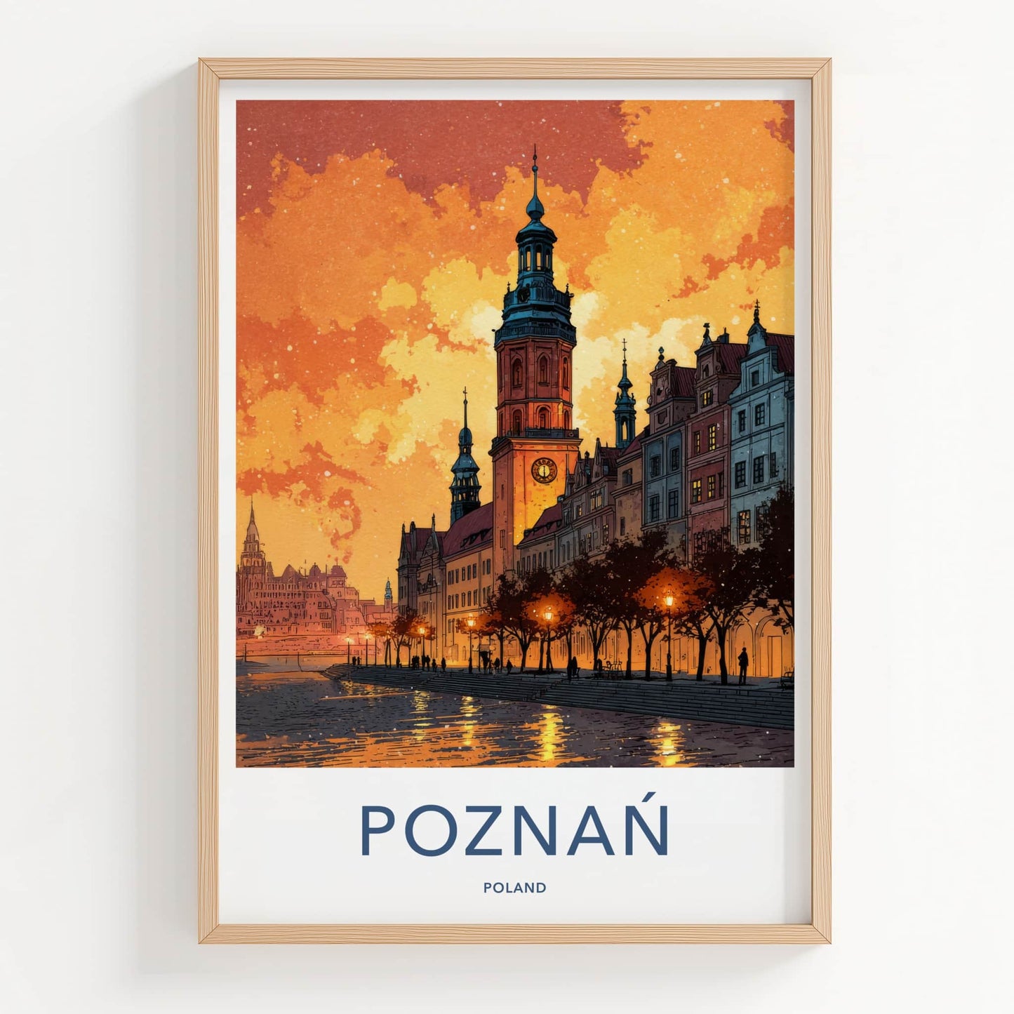 Poznan Poster - Poland Travel Art