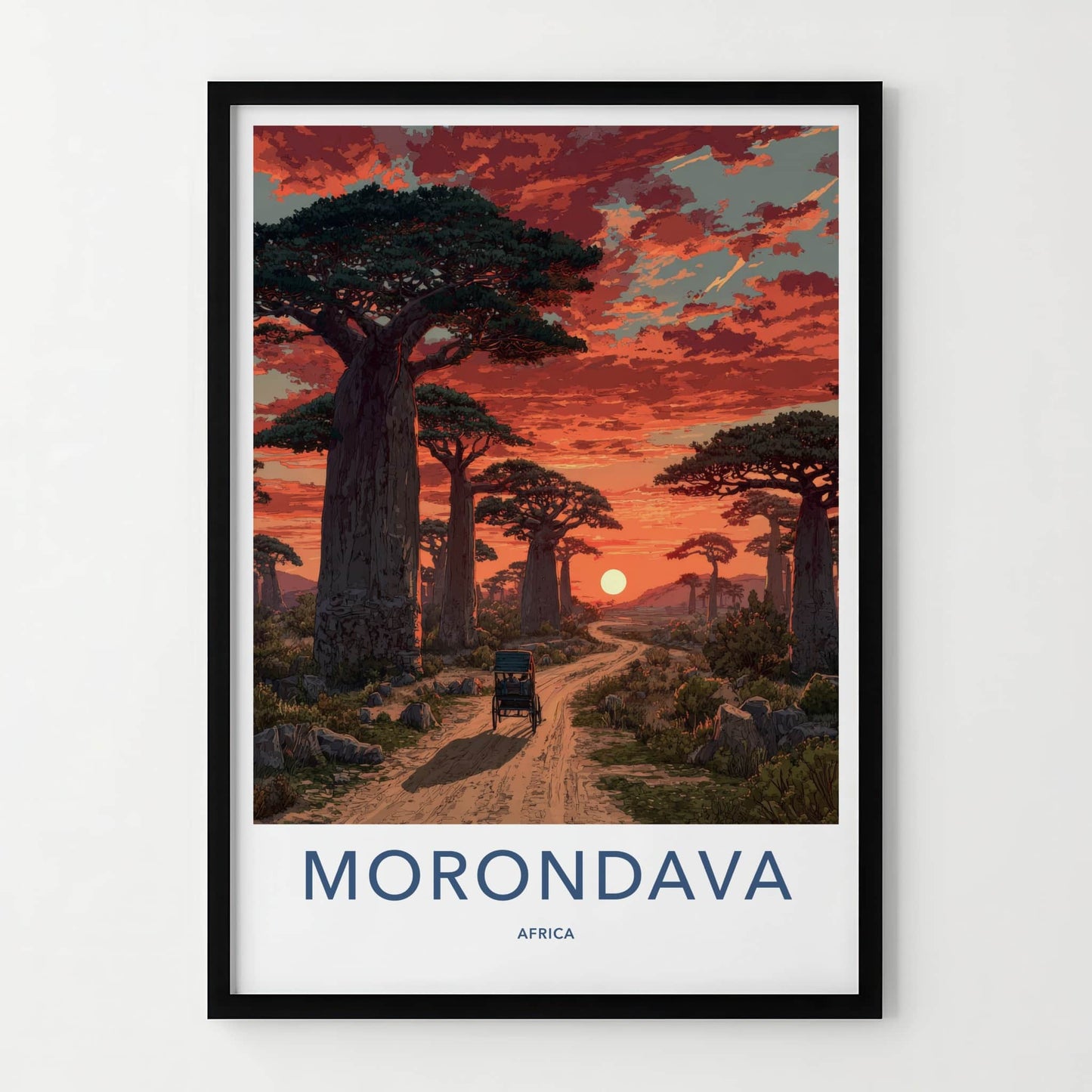 Morondava Poster - Africa Travel Art