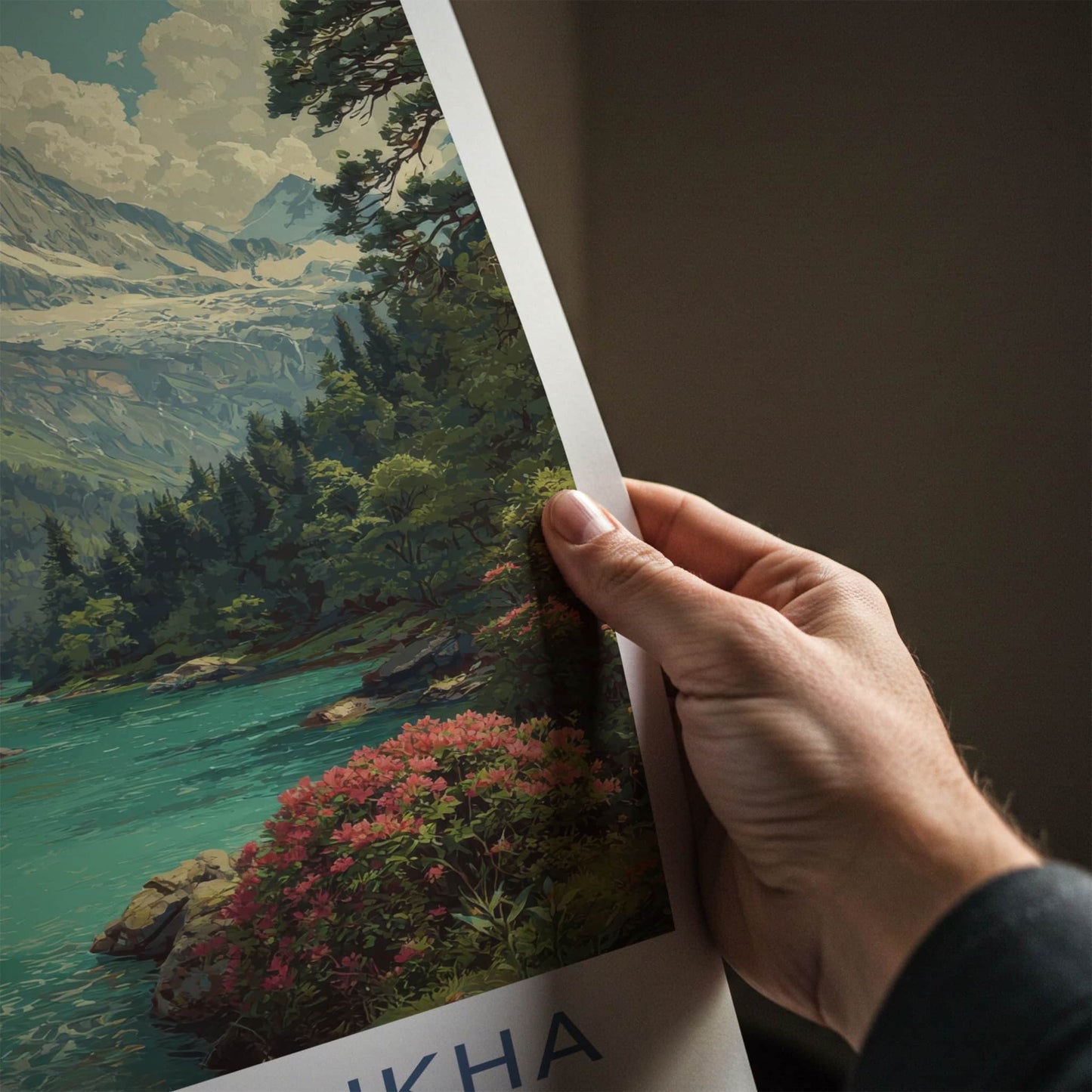 Mount Belukha Poster - Russia Snowy Peaks Majestic