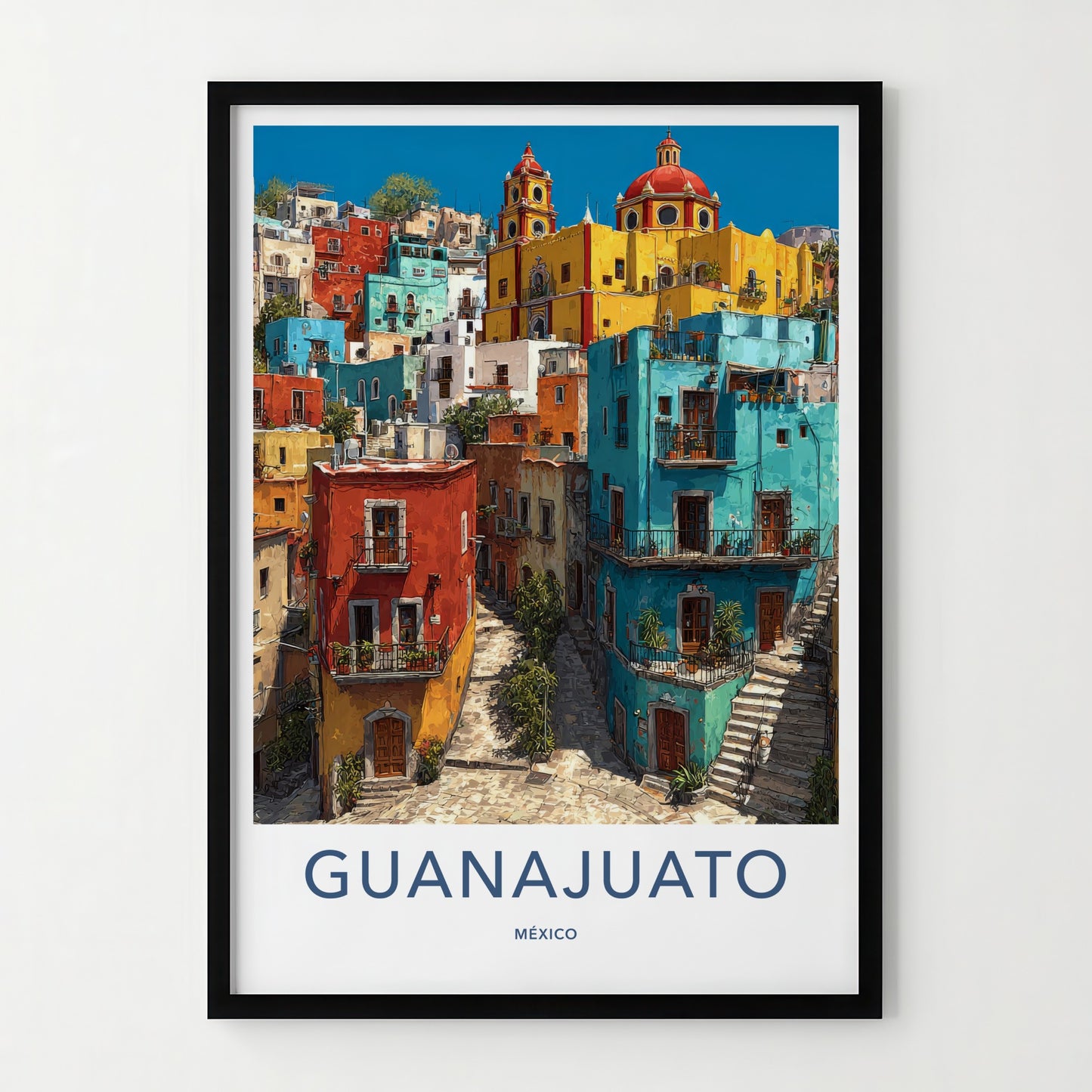 Guanajuato Poster - Mexico Travel Art