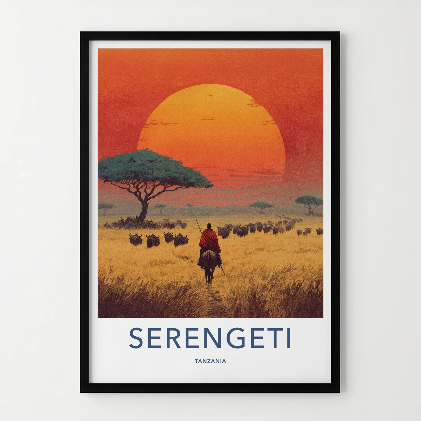 Serengeti Poster - Tanzania Art