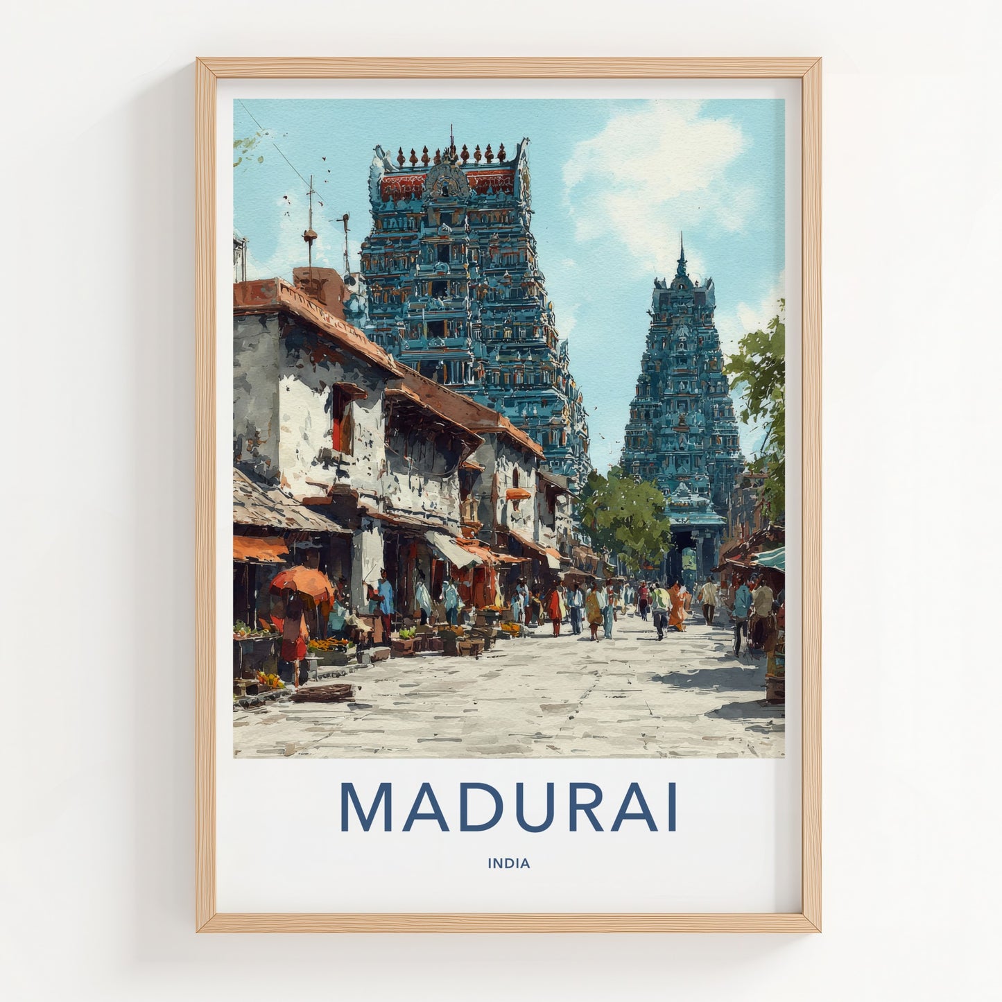 Madurai Poster - India Travel Art