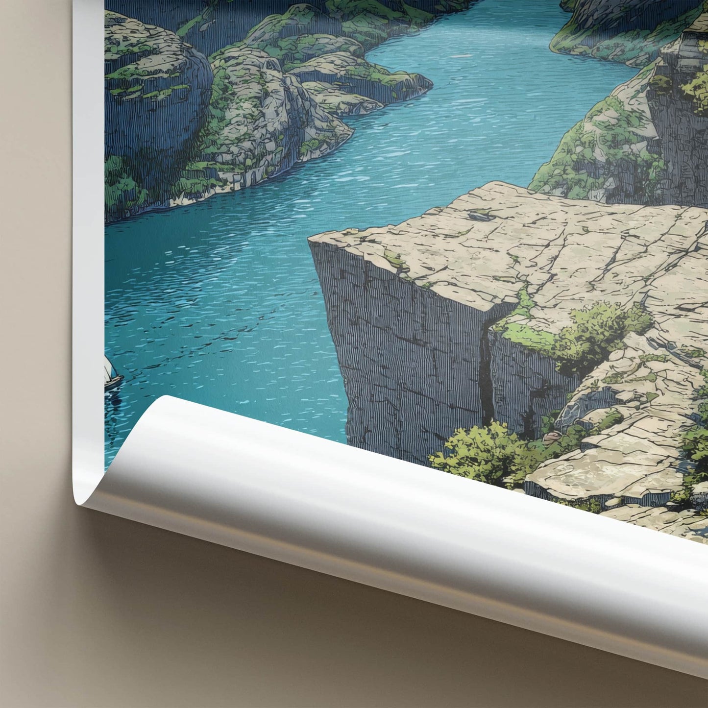Preikestolen Poster - Norway Travel Art