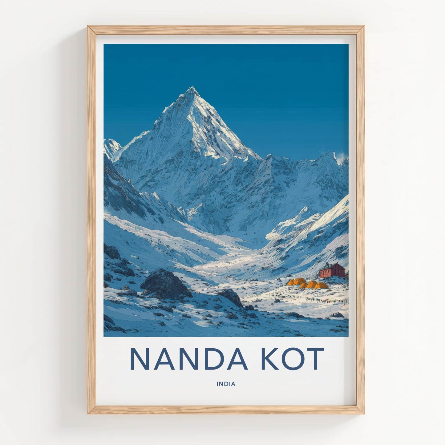 Nanda Kot Poster - India Travel Art
