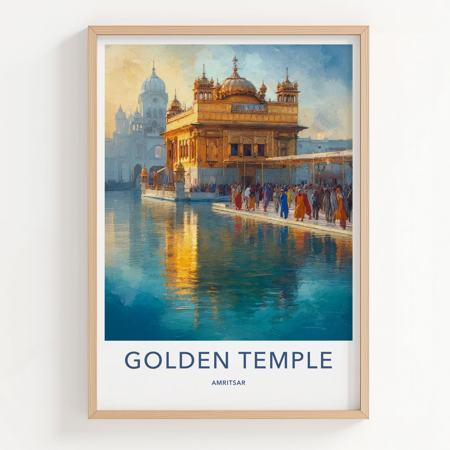 Golden Temple Poster - India Punjab Historical Art Print