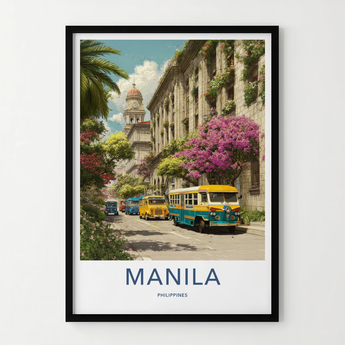 Manila Poster - Philippines Travel Art