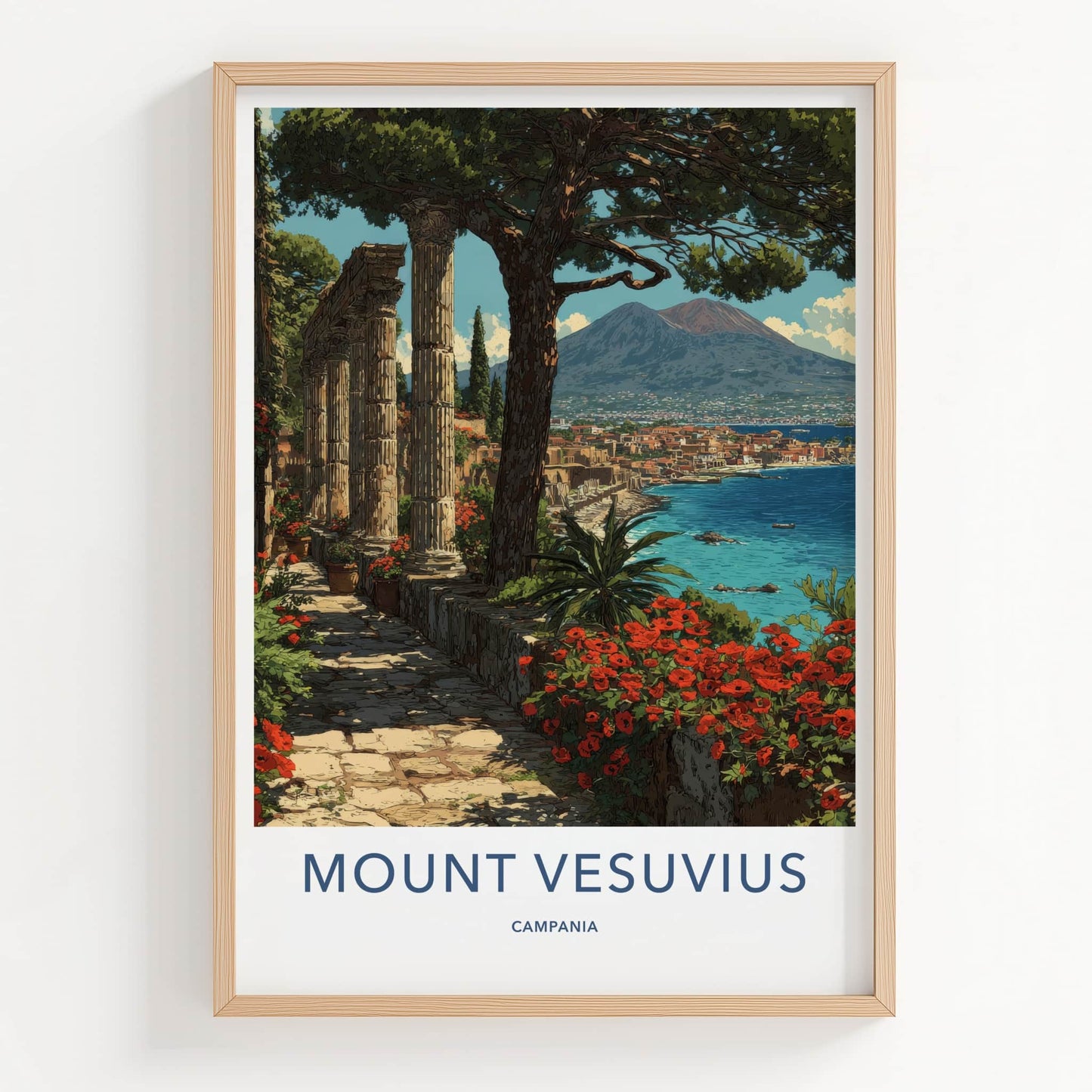 Mount Vesuvius Poster - Italy Art Print