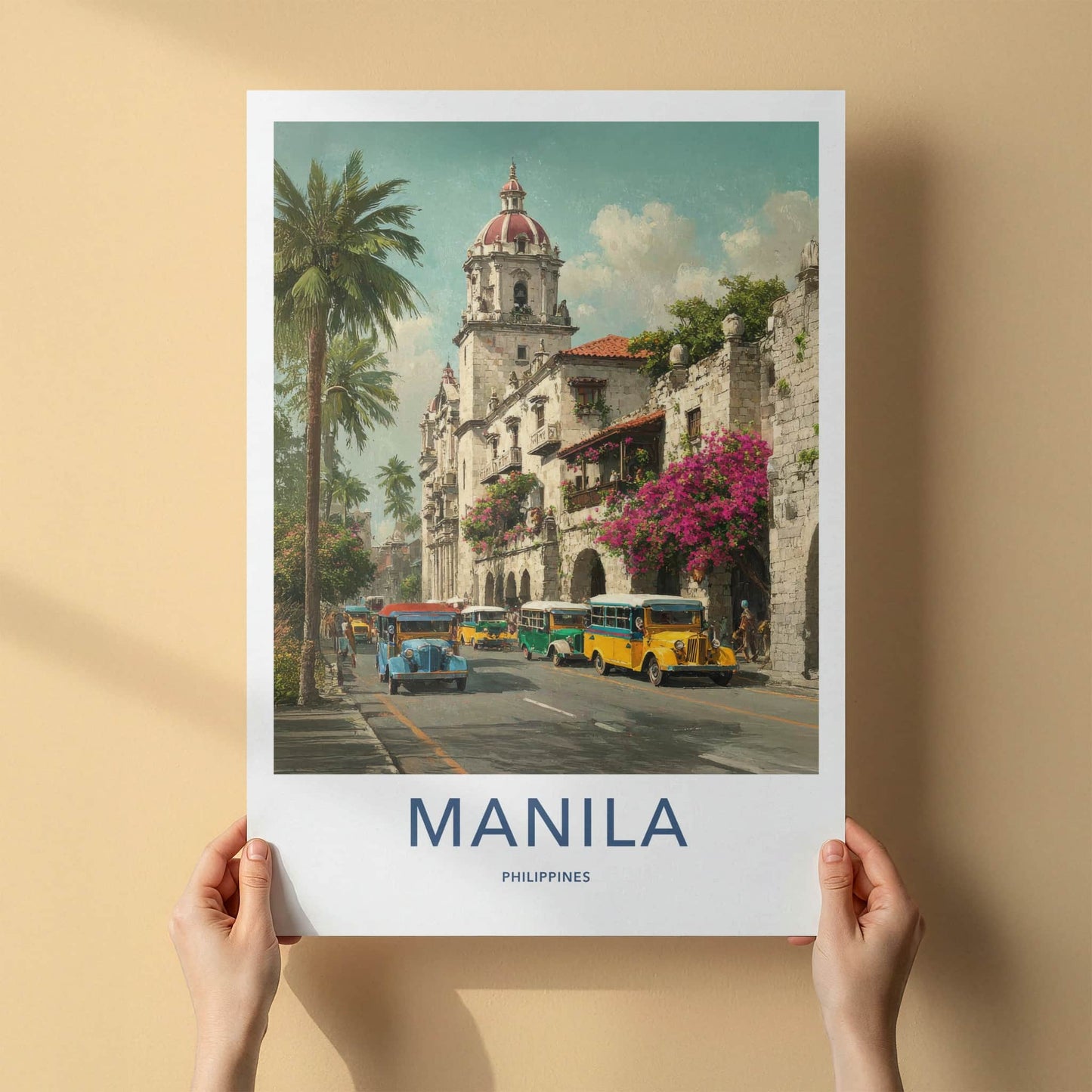 Manila Poster - Philippines Travel Art
