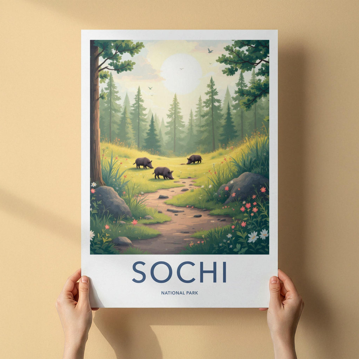 Sochi National Park Poster - Scenic Forest Scenery Print & Wildlife