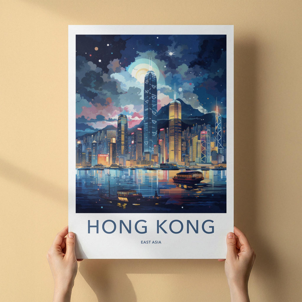 Victoria Harbor Poster - Hong Kong Wall Art