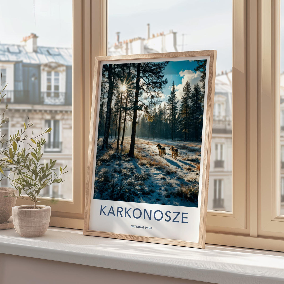 Karkonosze National Park Poster - Scenic Mountain View & Wildlife Art
