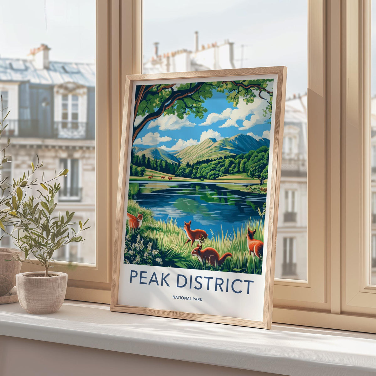 Peak District Poster - Scenic Landscape Art