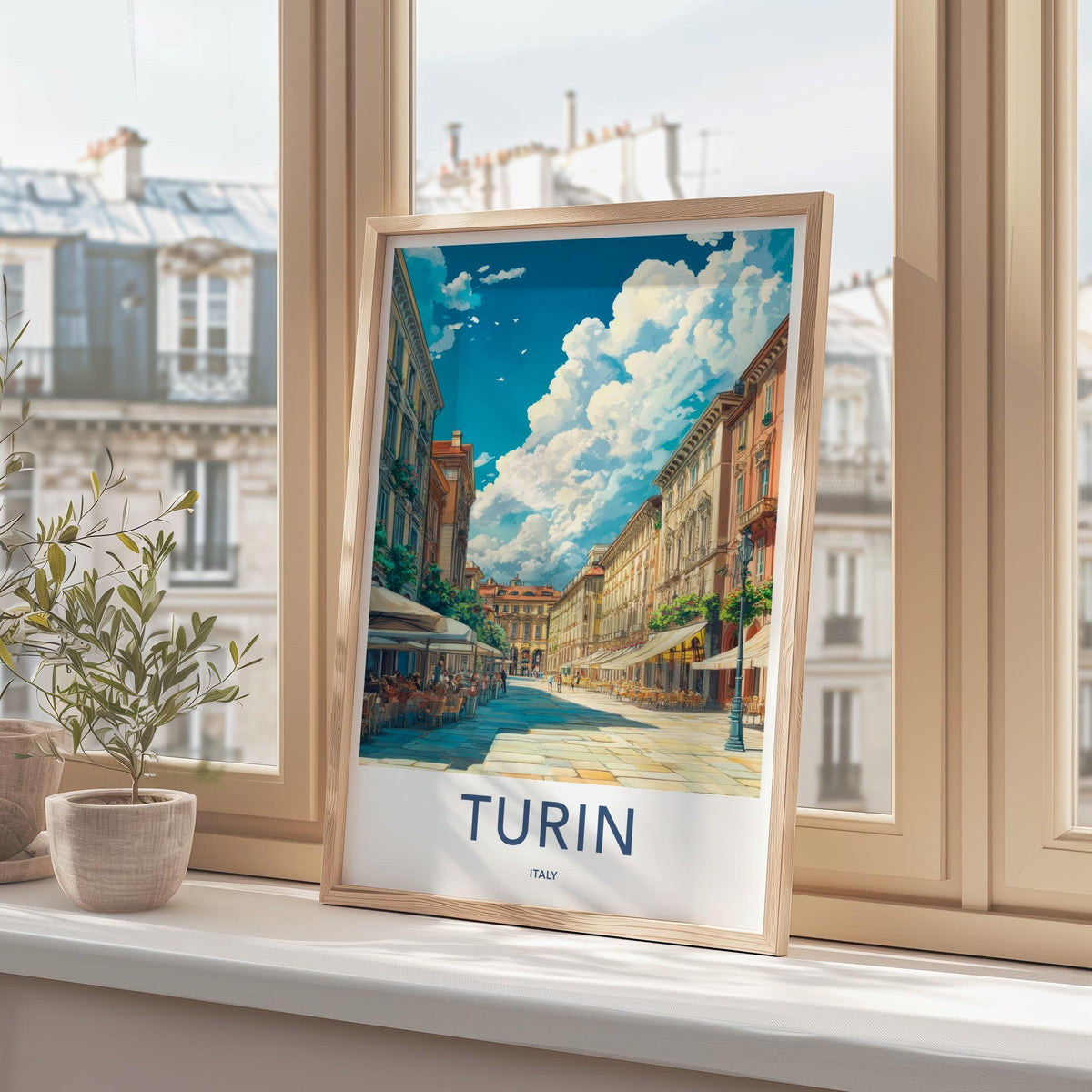 Turin Poster - Italy Wall Art Featuring Baroque Architecture & Mole
