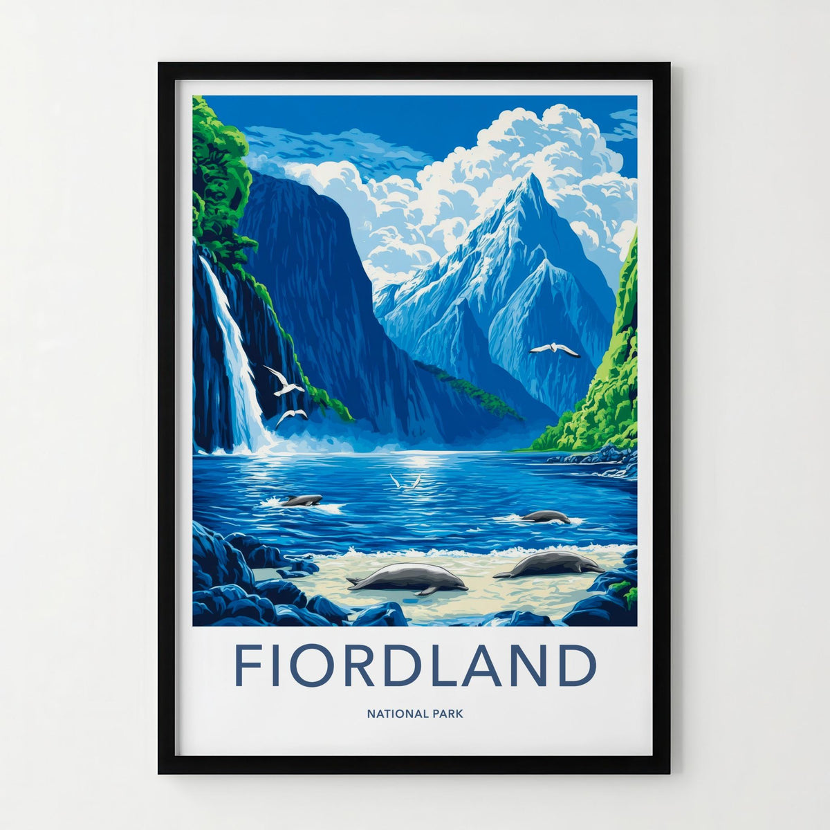 Fiordland Poster - Scenic Landscape Art Featuring Milford Sound