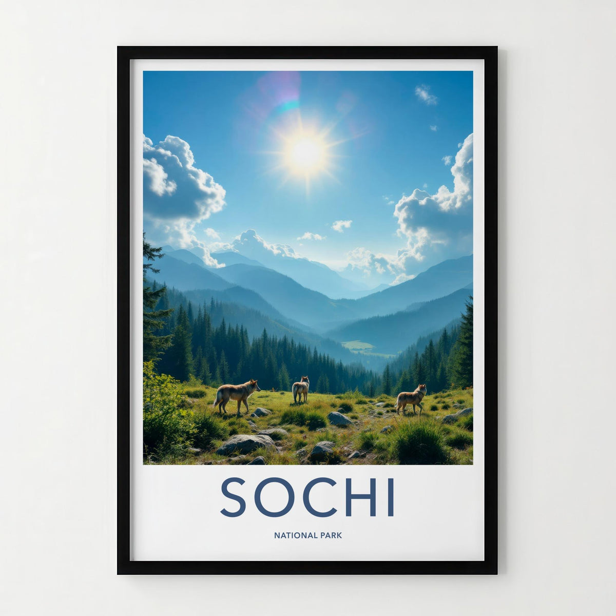 Sochi National Park Poster - Mountain Landscape Print