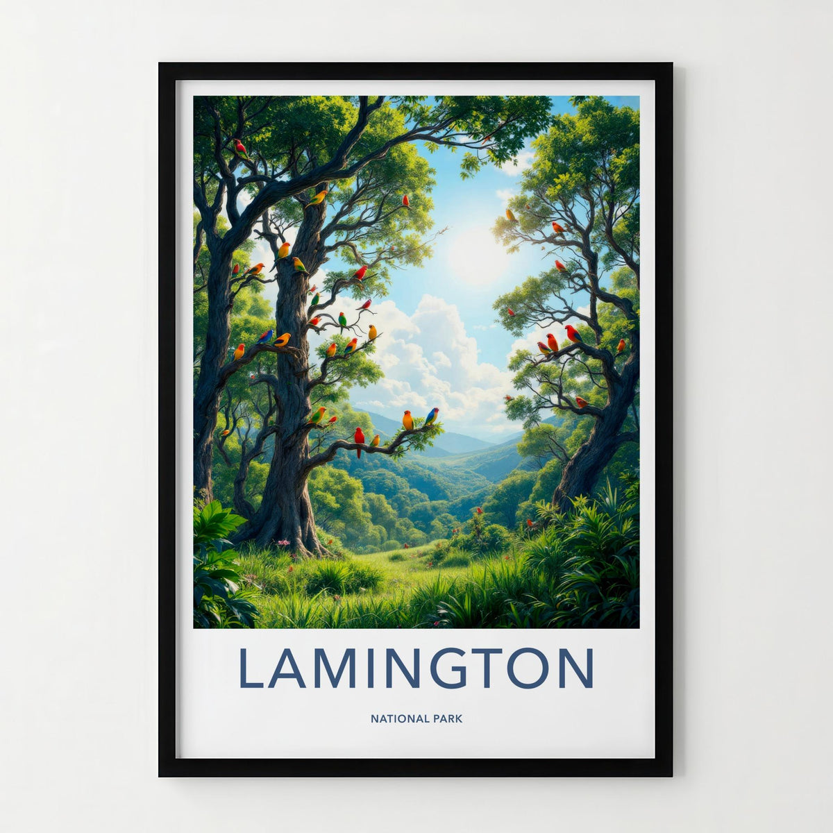 Lamington National Park Poster - Tropical Forest Artwork & Scenic
