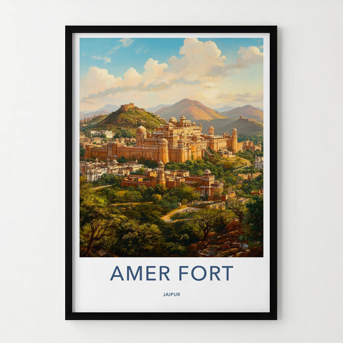 Amer Fort Poster - Jaipur Wall Art