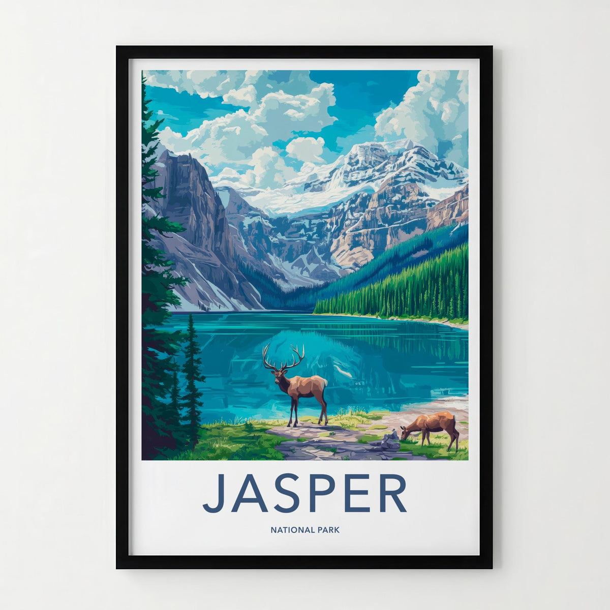 Jasper National Park Poster - Canadian Rockies Art