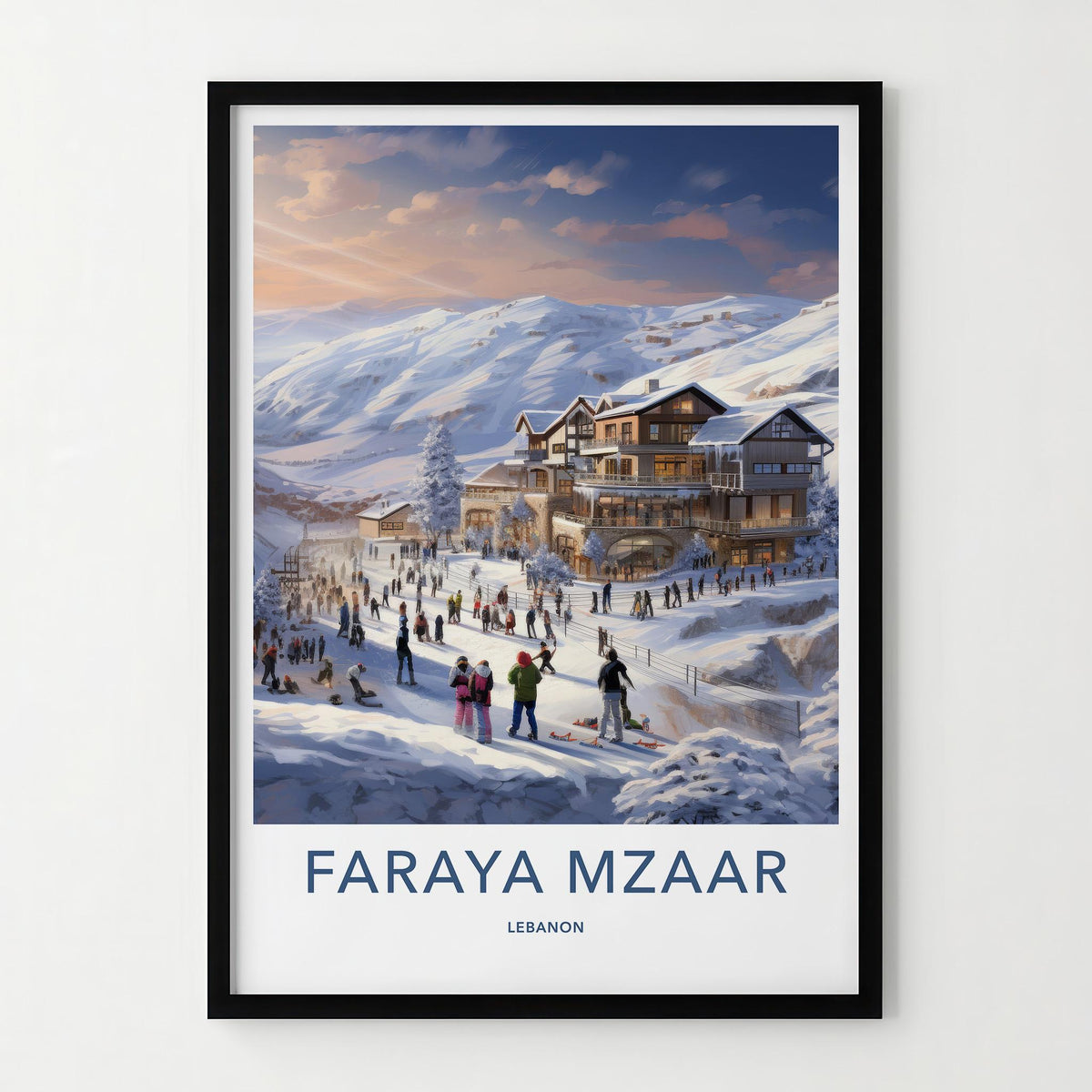 Faraya Mzaar Poster - Lebanon Wall Art
