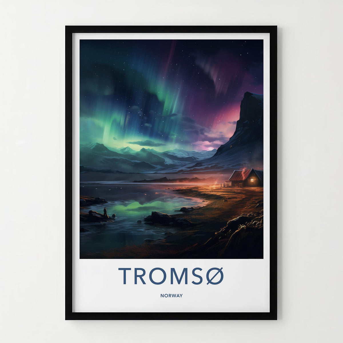 Tromsø Poster - Northern Lights Artwork