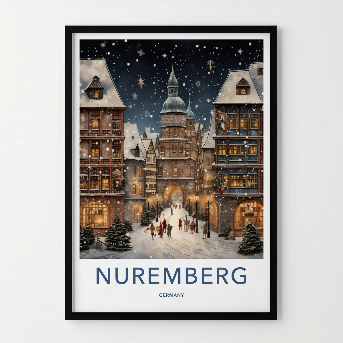 Nuremberg Wall Art - Germany Wall Art Featuring Medieval Buildings