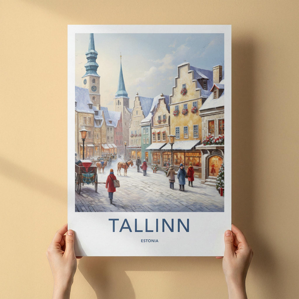 Tallinn Wall Art - Estonia Travel Poster