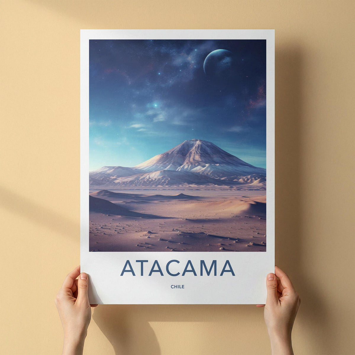 Atacama Desert Poster - Chile Wall Art Featuring Cosmic Desert