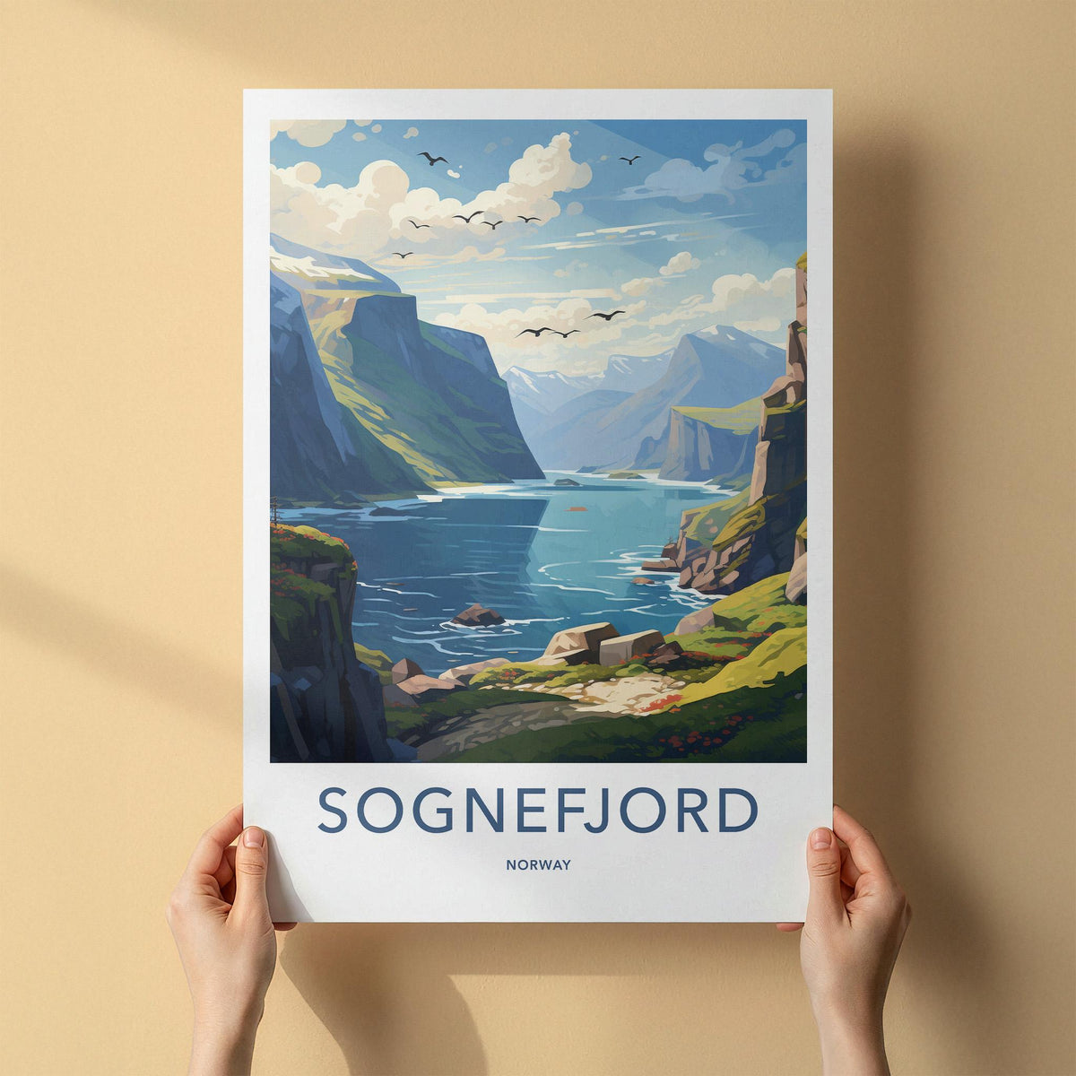 Sognefjord Poster - Norway Wall Art