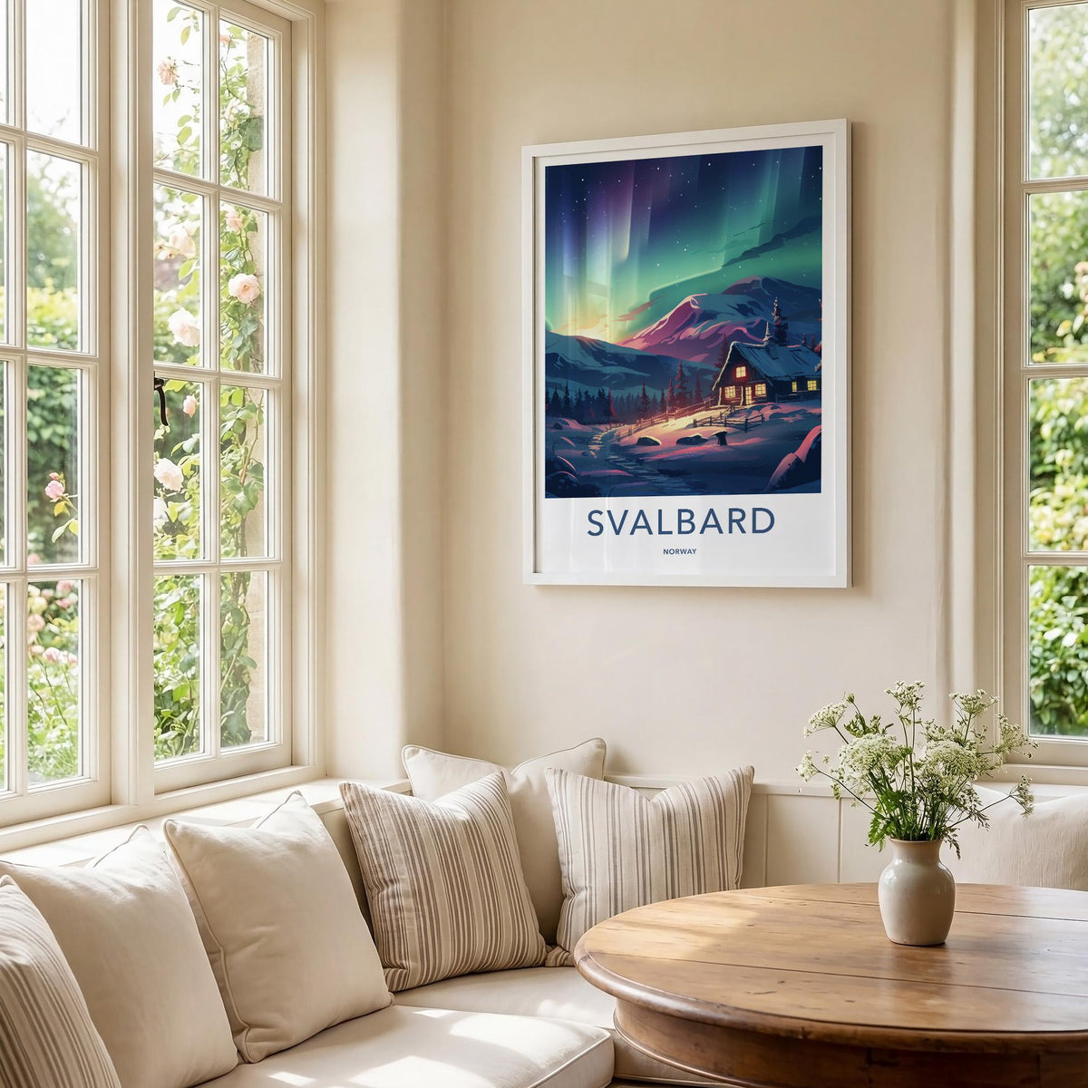 Svalbard Poster - Nordic Winter Wonderland Arctic Wall Decor Print