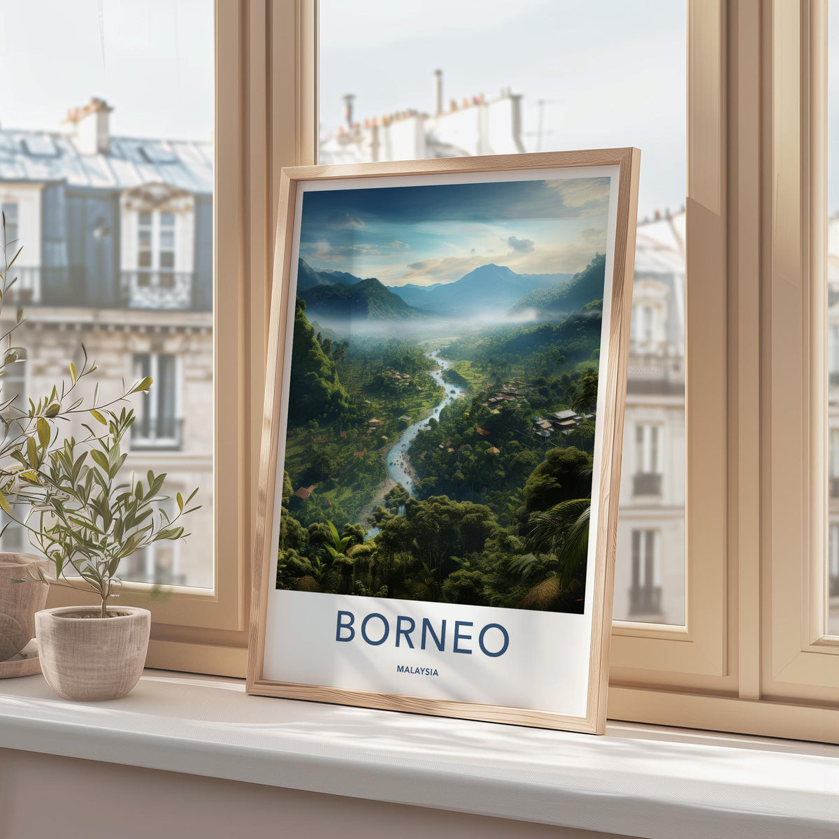 Borneo Rainforest Poster - Malaysia Wall Art