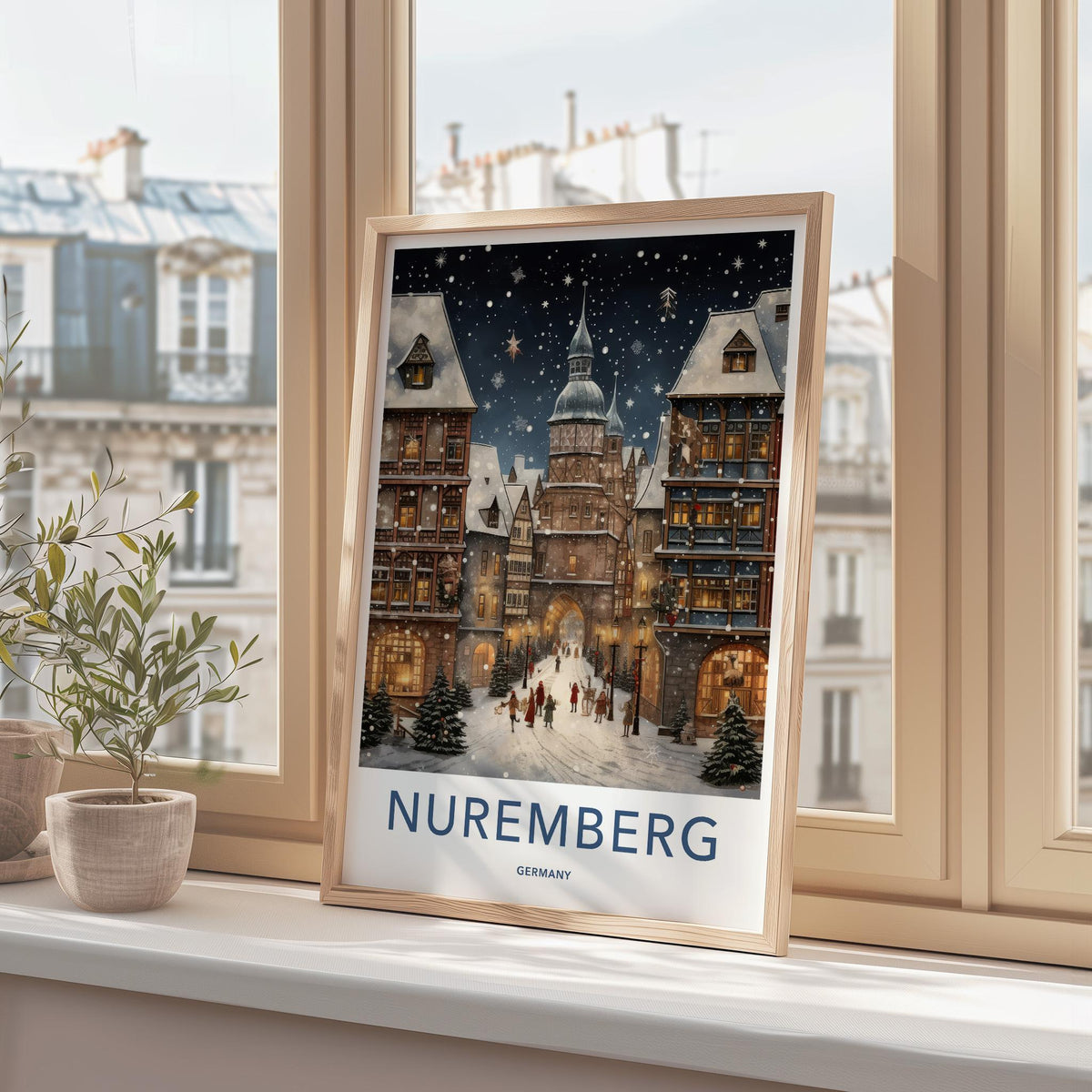 Nuremberg Wall Art - Germany Wall Art Featuring Medieval Buildings