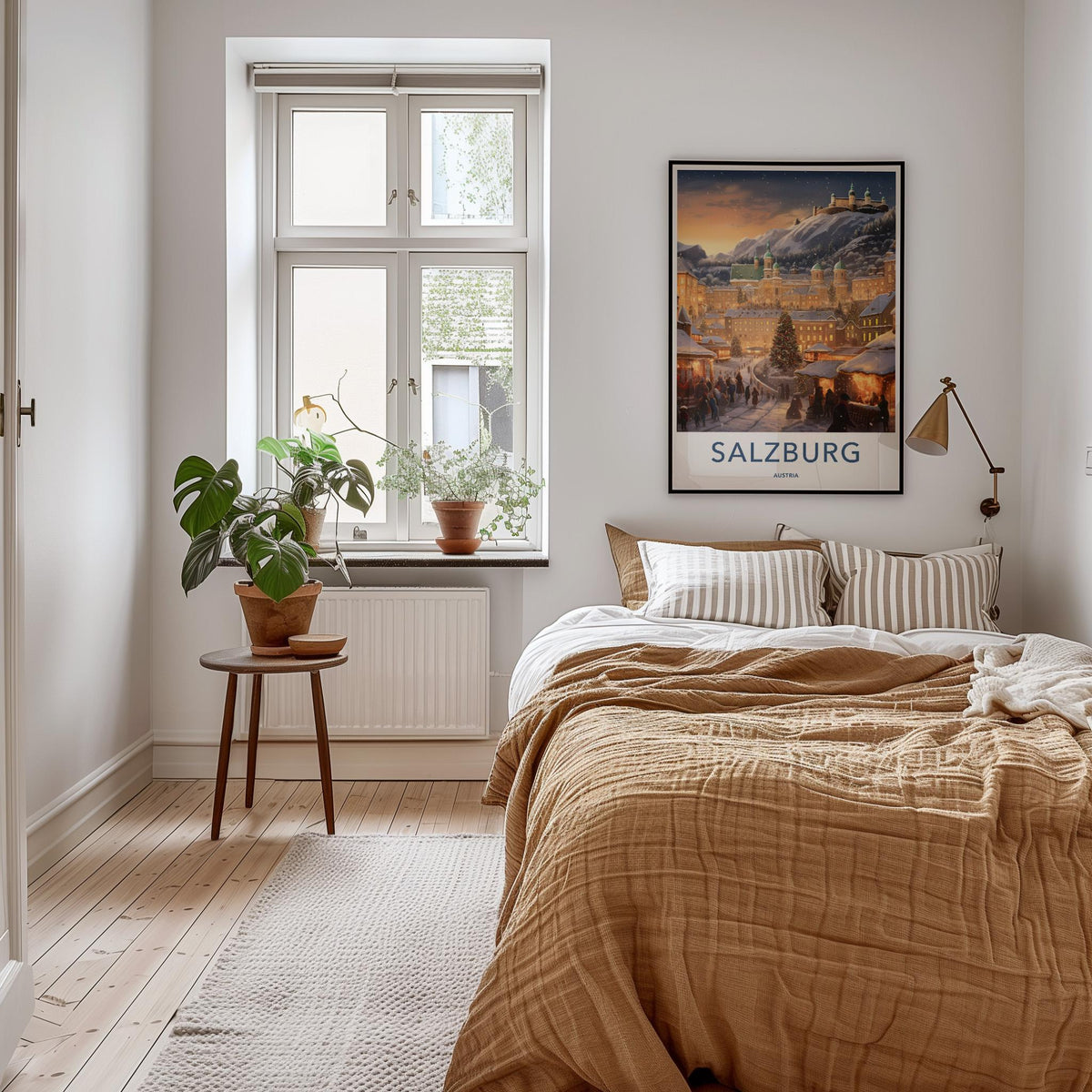 Salzburg Austria Poster - Scenic Winter Landscape Print