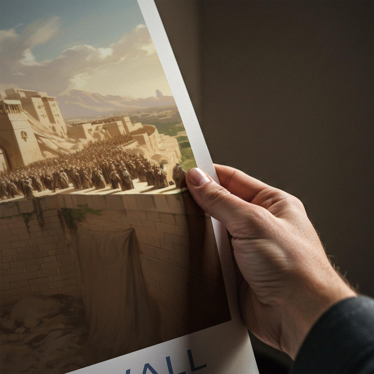 Western Wall Poster - Historic Jerusalem Art & Sacred Site Wall Decor