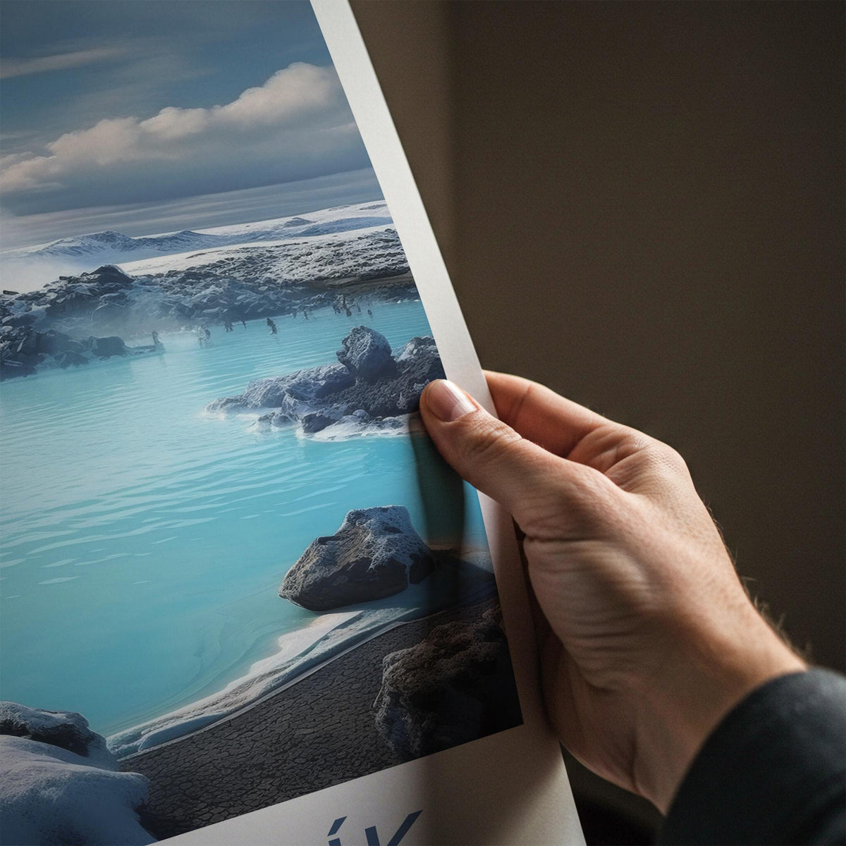 Grindavik Poster - Iceland Wall Art Featuring Volcanic Landscape