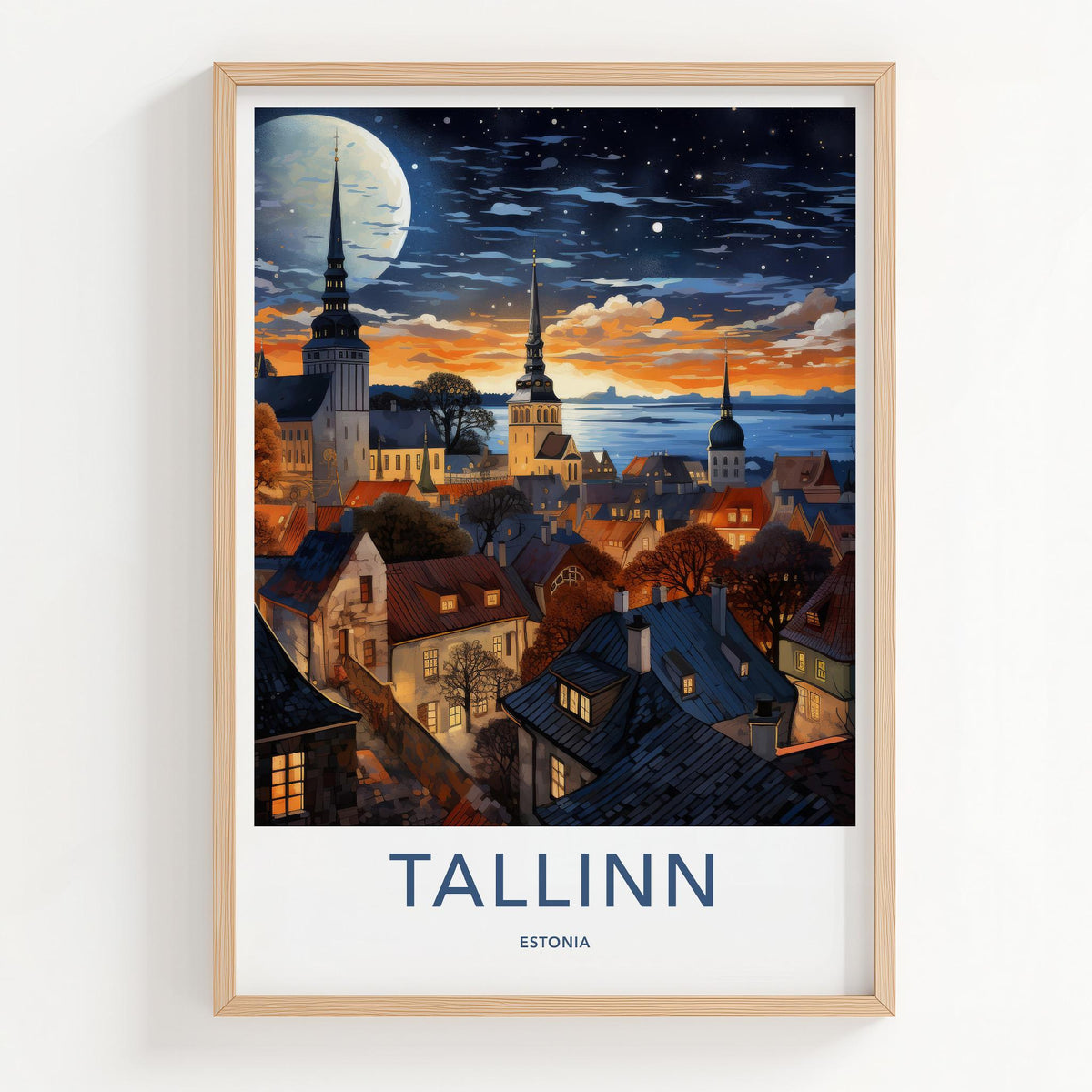 Tallinn Poster - Estonia Wall Art