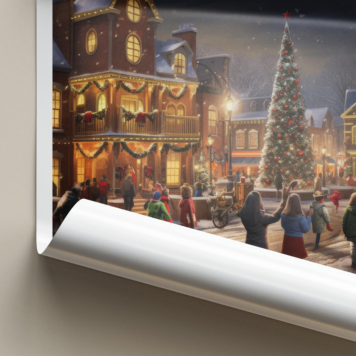 Santa Claus Poster - Festive Holiday Wall Art Featuring Indiana