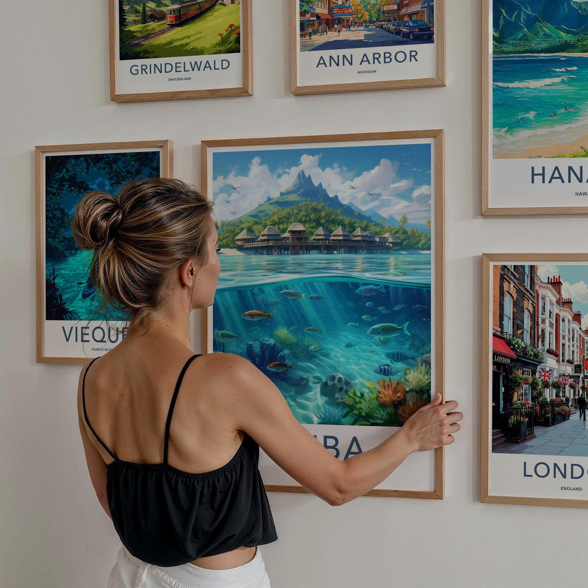 Cuba Wall Art - Vibrant Caribbean Travel Poster